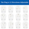(3PACK) ETL Listed 90 Degree USA Canada Male Plug Nema