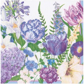 Caspari Shades Of Blue Dinner Napkins - 20 Dinner Napkins per Pack