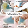 JCJCJC "Shark Fin" Bowl Scraper, Silicone Kitchen Scraper Tool