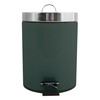 MSV Cosmetic Dark Green Pedal Bin 3 litres with Removable