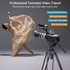 Video Tripod with 360 Panoramic Fluid Drag Pan Head Heavy