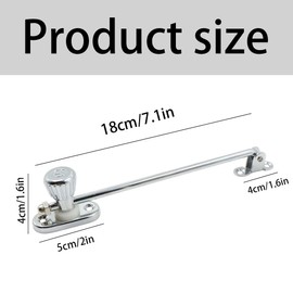 Window Lock Slate Protection Window Lock Window Frame Window Lock - Adjustable Limiter Made of Zinc Alloy and Steel, for Tilting Windows, Casement Window for Adjusting the Window Opening