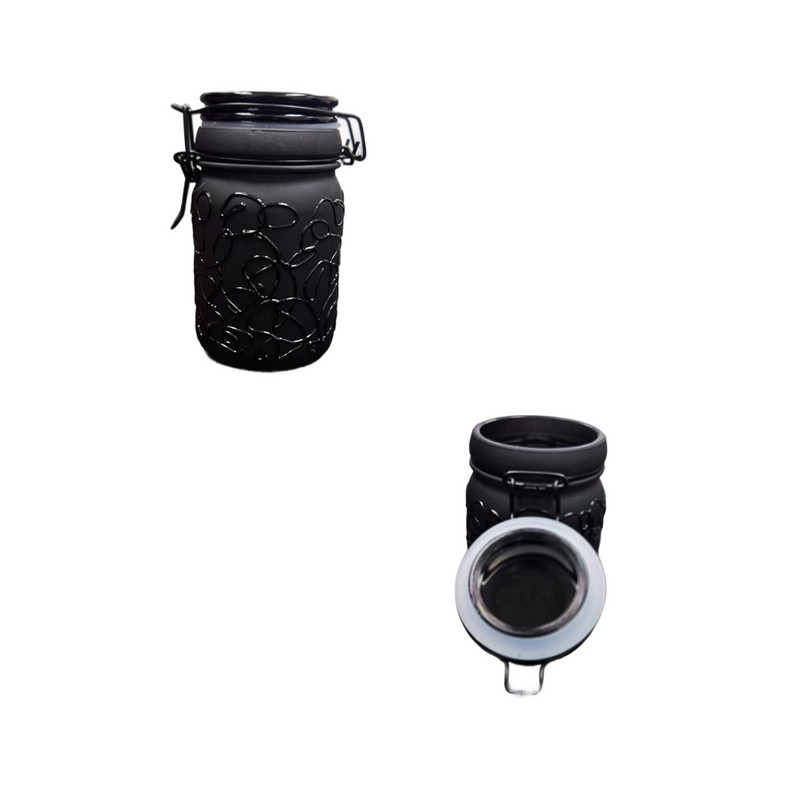 Kitchen 3pc Piece 4.5oz Color Glass Jars with Airtight Lid