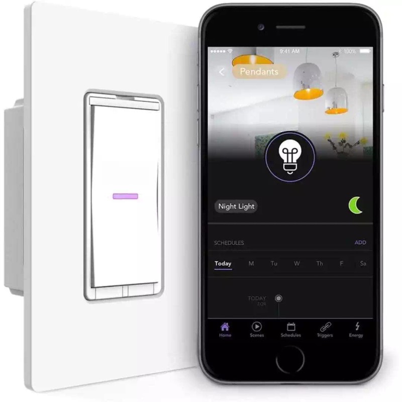 iDevice IDEV0008 Wi-Fi Enabled Smart Light Wall Switch