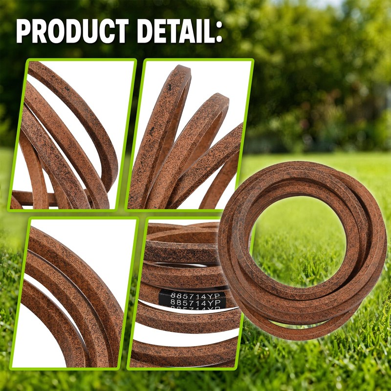 Promrmr Aramid Cord Dry Wrapped V-Belt, 885714YP Mower Deck Drive