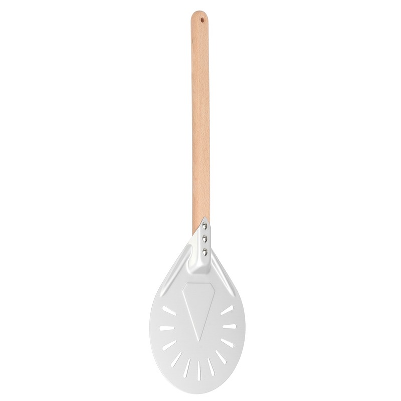 Round Pizza Spatula with 41cm Removable Wood Handle AntiScalding NonSlip
