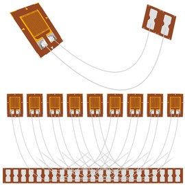 DAOKAI 10 Pcs BF120-3AA 120ohm High Precision Pressure Resistance Foil Strain Gauge for Pressure Sensor, Load Cell with 20 Pcs Strain Gauge Terminal