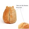 YunNasi Cuddly Plush Stuffed Hamster Pillow with Comfortable Blanket of