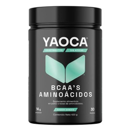 Bcaas Aminoácidos I Yaoca I 420 g I 30 Servicios I 7 g Por Servicio I Sabor Sandia I Con Vitamina B6