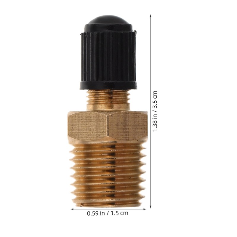 SHINEOFI 2pcs Air Compressor Valve Connector Npt Adapter for Vehicle