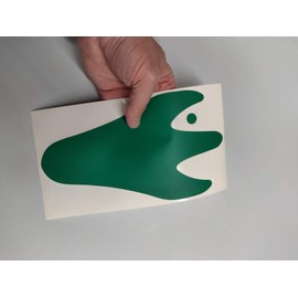 LiteMark 9 Inch Green Removable Dinosaur Tracks Decal Stickers Floors Walls - Pack of 12