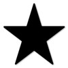 Magnet America Black Star Magnet is 4" x 4" Made