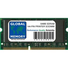 64MB SDRAM 144-PIN SODIMM MEMORY COMPATIBLE WITH PRINTERS (ZMC64/A, 001339MIU, SAVIN-ADQ, LANIER, CANON, 001178MIU, GESTETNER, 000829MIUL)