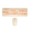 USB Keyboard Mouse 2.4G Wireless 68 Keys Low Consumption Retro
