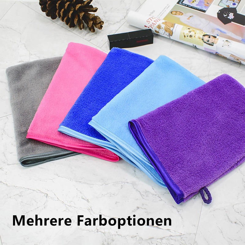 gvivej Waschhandschuh, 6 Stück 15 x 20cm Waschhandschuhe Frottee, Waschlappen