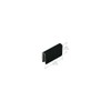 C.R. LAURENCE GDH7BL CRL Black Rectangular Strike Plate