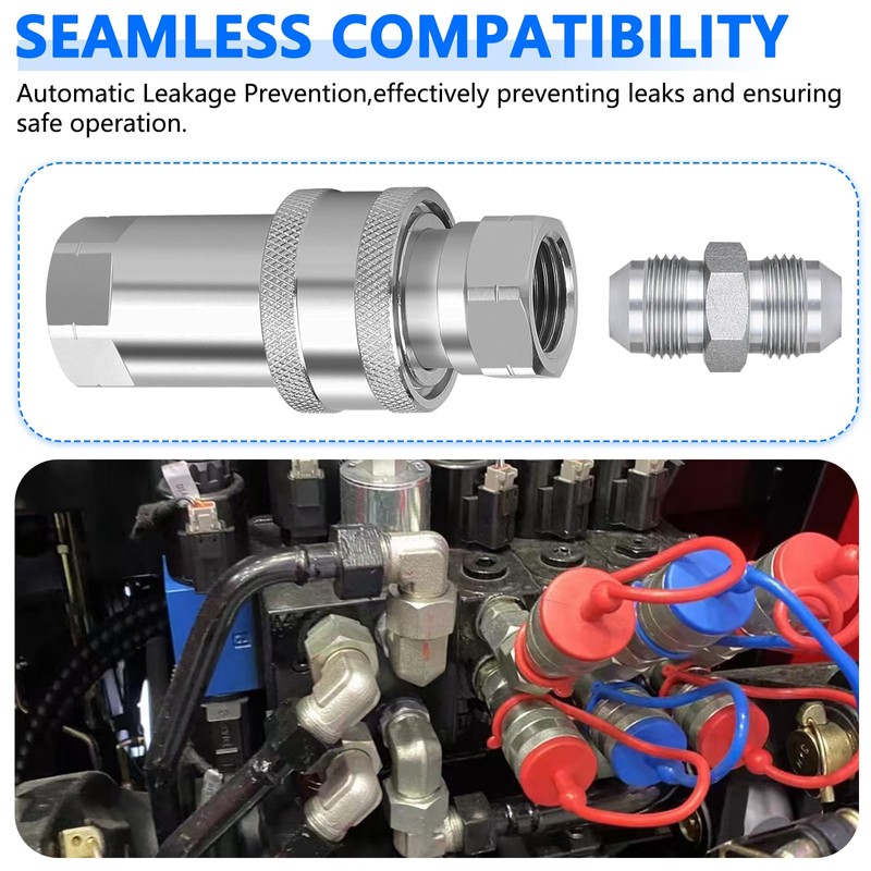 Cplbrb 1/4" Ag ISO 7241-A Hydraulic Quick Connect Tractor Couplers