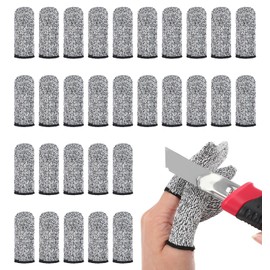 30 Pcs Finger Covers for Cuts, Finger Protector Reusable Anti-Cut Fingertip Guards for Work, Sculpture & Crafting Elastic and Flexible Wearing