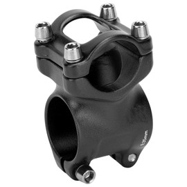 Bike Handlebar Stem, 25.4x35mm Aluminium Alloy Handlebar Stem Hollow-Out Bike Short Handlebar Stem Cycling Accessories(Black) & Spare Parts