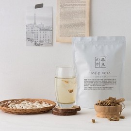 하루허브 국내산 작두콩차 티백 대용량 50개입/작두콩 깍지 50g Daily Herb Domestic Jackbean Tea Bag Large Capacity 50 Pieces / Jackbean Pods 50g