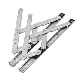 I-EASYDWW Window Hinges, Casement Winodw Hinges, Window Stays, Window Latch Lock, Window Brace, Friction Stay Hinges, Stainless Steel, 3mm Thickness, 22mm Groove Width, SUS304, 12 Inch, 1 Pair