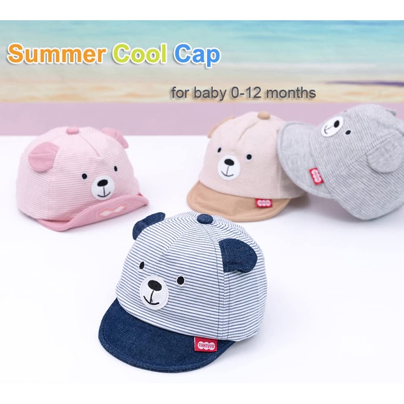 Baby Baseball Cap 3-12 Months Baseball Cap Cotton Baby Hat