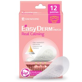 Easyderm Real Calming Patch Microdart Pimple Patches, Clear Nano Micropoint | Niacinamide, Hyaluronic Acid, EGF Acne Dark Spot Care, K-beauty | 12 Counts