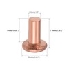 sourcing map 100pcs 1/8" x 15/64" Flat Head Copper Nails