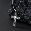 PDTJMTG Kreuz Kette Herren aus Sterlingsilber Unendlichkeit Keltischer Knoten Kreuz