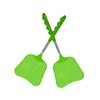 Wapodeai 2 Pack Fly Swatters Heavy Duty Set, Telescopic Fly