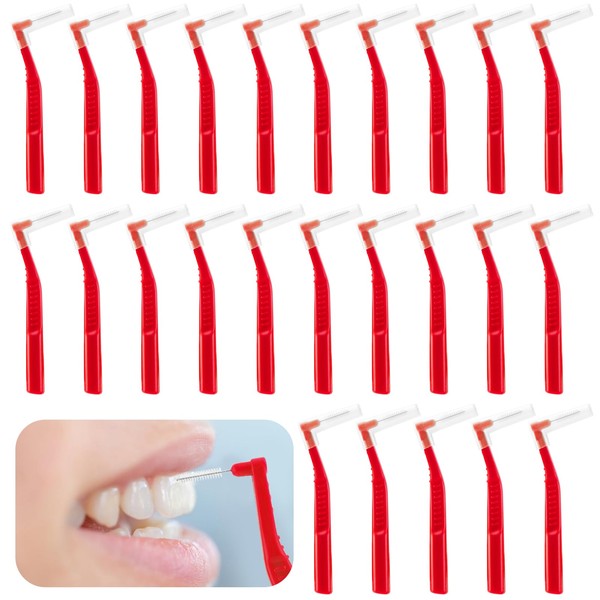 Prasacco 25 Pcs Interdental Brush, Dental Brushes for Between Teeth