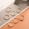 Sttiafay Boho Stacking Knuckle Joint Rings Set Gem Stackable Index