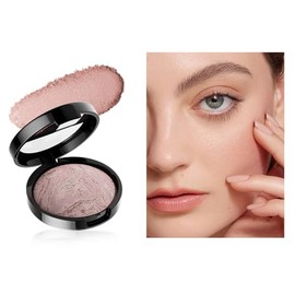 Polvo Compacto Mate de Larga Duració, Polvo Compacto con Fórmula Ligera – Efecto Natural, Control de Grasa y Textura Ultrafina para un Maquillaje Perfecto (Levadura en polvo, 02#)