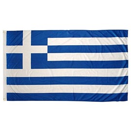 Greece Greek Super Poly 2X3 2Ft X 3Ft Flag Banner