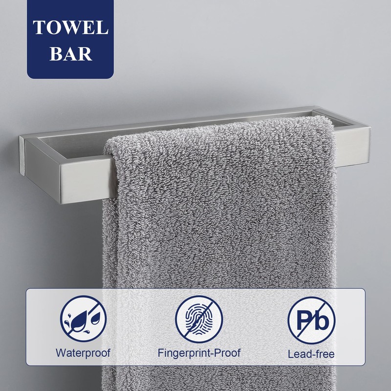 3 Pieces Bathroom Hardware Accessories Set, Set SUS304 Stainless Steel