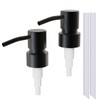 2Pack Black Stainless Steel Soap and Lotion Dispenser Pumps,Soap Dispenser