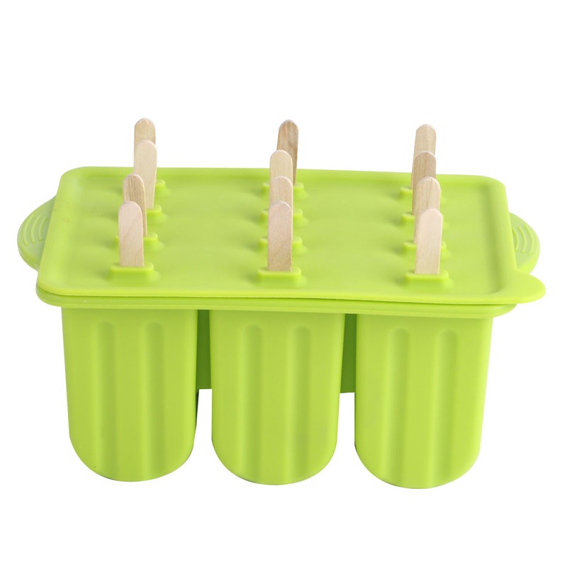 12-Grids Food Grade Silicone Ice Cream Mold Maker Making Tool