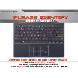 Decalrus - Protective Decal Skin Sticker for Asus L210 (11.6" Screen) case Cover wrap ASl210_11-73
