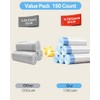 150 Count Automatic Cat Litter Box Bags Compatible with Cmg