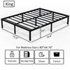 EMODA 14 Inch King Bed Frame No Box Spring Needed,