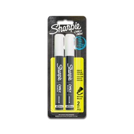 SHARPIE Chalk Marker | Wet Wipe Chalk Pens | White | Pack of 2