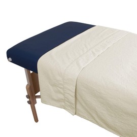 10 Pack Body Linen Comfort Flannel Massage Table Flat Sheet. Premium Quality 100% Cotton Massage Therapy Table Flat Sheet. 61 x 101 Inches - Color: Natural