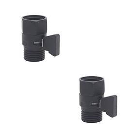 XVL Shower Flow Control Valve Shower Head Shut-Off Valve Solid Brass 2 Pieces Solid Brass Matte Black PT06D