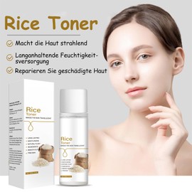 Soleneva Rice Toner, Toner Gesicht für Gesicht mit Reisextrakt, Feuchtigkeitsspendender Gesichtswasser für Hautpflege & Porenverfeinerung, Anti Aging Gesichtstoner Skincare, Reis Gesichtswasser 120ml