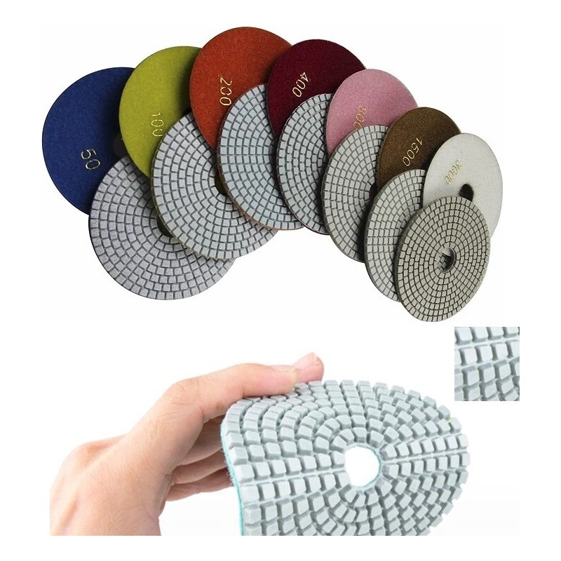 Roxx Tools 5" stone cement Polishing Pad 30 Granite marble