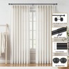 Matte Black Curtain Rods for Windows 48 to 84 Inch,