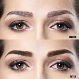 Eyebrow Pencil with Brush Ultra-Slim Eyebrow Pencil with Brow Brush Precise Natural-Looking Brows Long Lasting Drawing Eye Brow (103#Dark Brown)