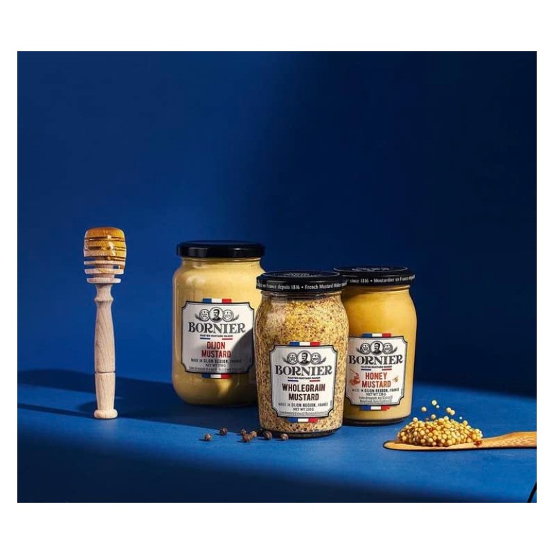 BORNIER Original Dijon Mustard, 7.4 Ounce