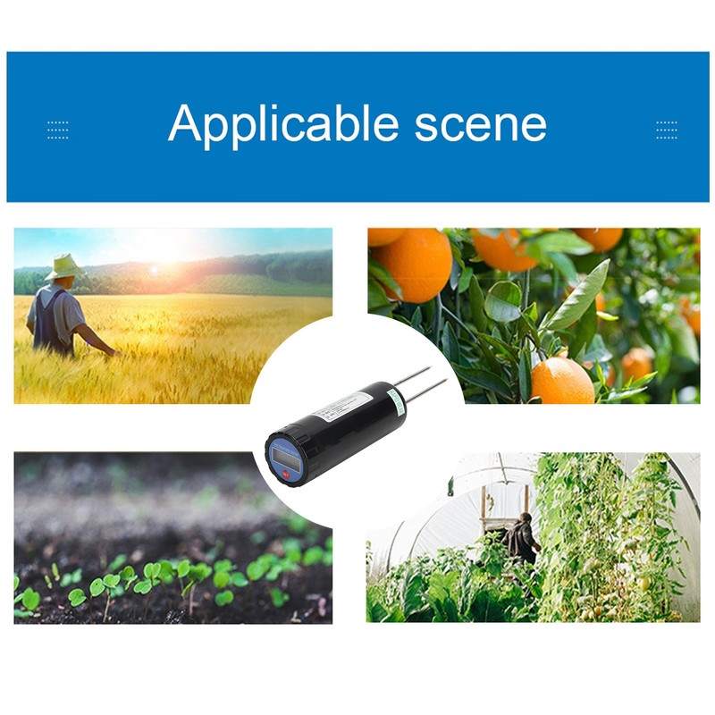 3‑Probe Soil Temperature Tester Portable Soil Humidity Conductivity Meter Garden