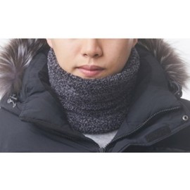 Incon Winter Warm and Cozy Plush Sleep Neck Warmer Neck Warmer Melange Dark Brown 2P 2ea